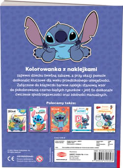 Galeria - zdjęcie nr. 2 - Disney Stich kolorowanka z naklejkami NA-9135