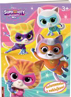 Disney Superkoty kolorowanka z naklejkami NA-9136