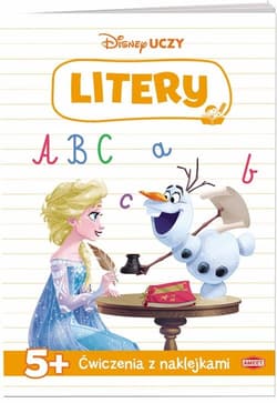Disney Uczy Kraina Lodu ćwiczenia z naklejkami Litery