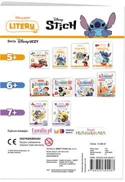 Galeria - zdjęcie nr. 4 - Disney uczy  Stich Litery ćwiczenia z naklejkami UDN-9309