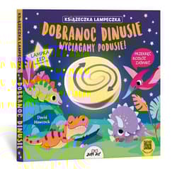 Dobranoc dinusie wyciągamy podusie! Książeczka lampeczka - Hawcock David