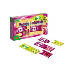 Dodaję i odejmuję Gra edukacyjna w formie puzzli