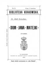Dom Jana Matejki - przewodnik - Adolf Sternschuss
