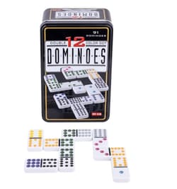 Domino Double 12 w metalowym pudełku