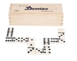 Domino Double 6 w drewnianym etui LONGFIELD
