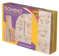 Domino drewniane - zwierzęta