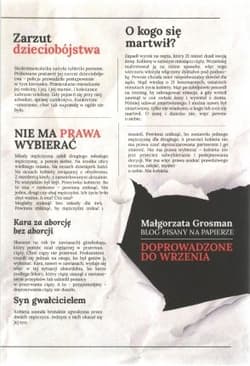 Doprowadzone do wrzenia. Blog pisany na papierze - Małgorzata Grosman