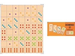 Drewniane domino Tradycyjne 28 klocków