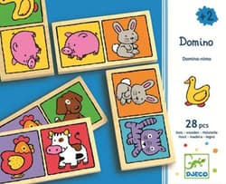 Drewniane domino Zwierzęta z farmy