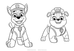 Galeria - zdjęcie nr. 2 - Drużyna i przyjaciele. Psi Patrol. Pokoloruj świat