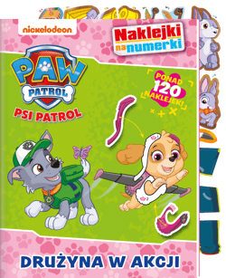 Drużyna w akcji. Psi Patrol. Naklejki na numerki - Praca zbiorowa