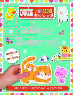 Dzieci zwierząt Książeczka z dużymi naklejkami dla małych rączek