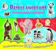 Dzieci zwierząt Zestaw książek z naklejkami