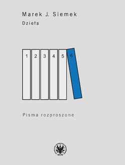 Dzieła. Tom 6. Pisma rozproszone - Marek Siemek