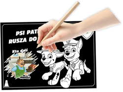 Galeria - zdjęcie nr. 2 - Dzielna ekipa. Psi Patrol. Zdrapuj, koloruj, naklejaj