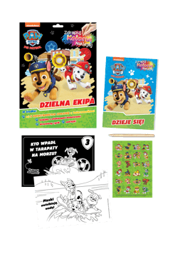 Galeria - zdjęcie nr. 4 - Dzielna ekipa. Psi Patrol. Zdrapuj, koloruj, naklejaj