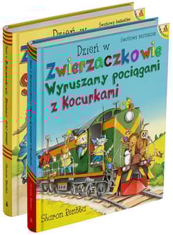 Dzień w Zwierzaczkowie: Wyruszamy pociągami z Kocurkami / Strażacy przy pracy (pakiet) - Sharon Rentta