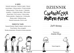 Galeria - zdjęcie nr. 2 - Dziennik cwaniaczka Ryzyk-fizyk