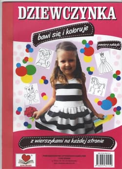 Dziewczynka bawi się i koloruje