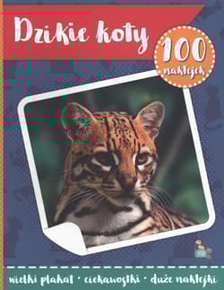 Dzikie koty. 100 naklejek z plakatem - Małgorzata Ewa Skibińska