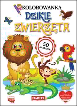 Dzikie zwierzęta. Kolorowanka z naklejkami - Adam Gdula