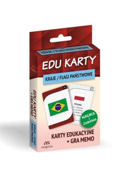 Edu karty Kraje flagi państwowe + gra memo