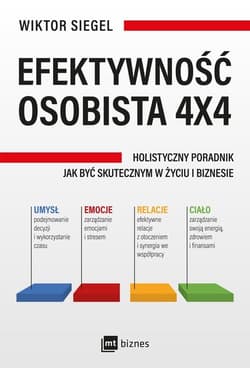 Efektywność osobista 4x4 Holistyczny poradnik jak być skutecznym w życiu i biznesie - Wiktor Siegel