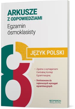 Egzamin ósmoklasisty 2024 Język polski arkusze