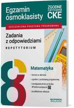 Egzamin ósmoklasisty 2026 Matematyka Zadania z odpowiedziami Repetytorium - Pająk Małgorzata, Pająk Małgorzata, Konstantynowicz Anna, Konstantynowicz Anna