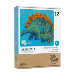 Ekopuzzle dwuelementowe Dinozaury i ich dzieci