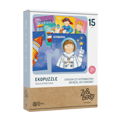 Ekopuzzle dwuelementowe Strażak czy astronauta?