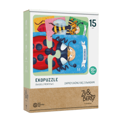 Ekopuzzle dwuelementowe Zaprzyjaźnij się z owadami