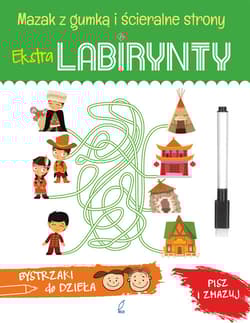 Ekstra labirynty Książka z mazakiem