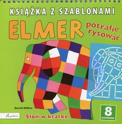 Elmer Książka z szablonami Potrafię rysować