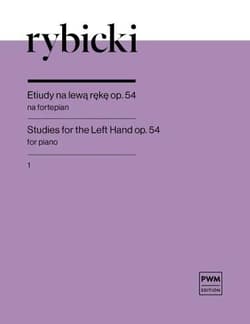 Etiudy op. 54 na lewą rękę z.1 nuty na fortepian