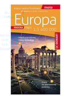 Europa mapa samochodowa 1:3 400 000 - Opracowanie Zbiorowe