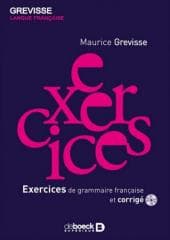 Exercices de grammaire francais et corrige + CD - Maurice Grevisse