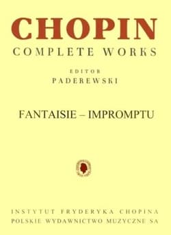 Fantasie-Impromptu cis-moll op.66 CWS na fortepian - Fryderyk Chopin, Paderewski Ignacy Jan