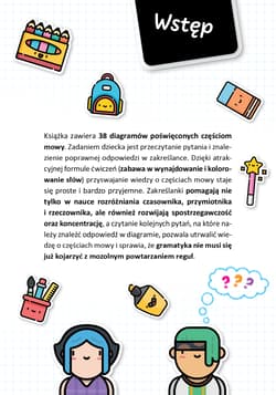 Galeria - zdjęcie nr. 2 - Fantastyczne zakreślanki gramatyczne zbiór zadań rozwijających koncentrację i wiedzę o częściach mowy dla dzieci