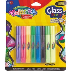 FARBY COLORINO KIDS DO MALOWANIA NA SZKLE 8 SZTUK GLOW 10,5 ML