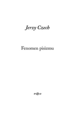 Fenomen pisizmu - Jerzy Czech