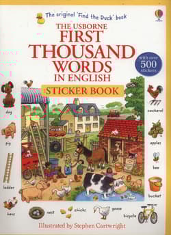 First Thousand Words in English Sticker Book wer. angielska - Heather Amery, Stephen Cartwright