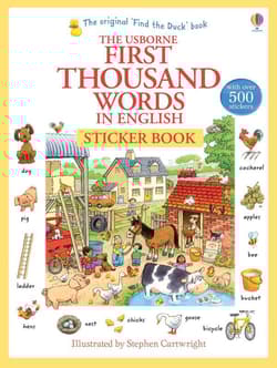 First Thousand Words in English Sticker Book wer. angielska - Heather Amery, Stephen Cartwright