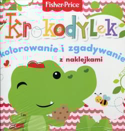 Fisher Price Kolorowanka podłogowa Krokodylek kolorowanie i zgadywanie z naklejkami