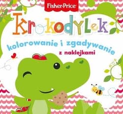 Fisher Price Kolorowanka podłogowa Krokodylek kolorowanie i zgadywanie z naklejkami