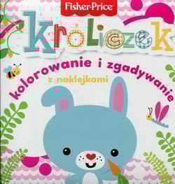 Fisher Price Kolorowanka podłogowa Króliczek kolorowanie i zgadywanie z naklejkami