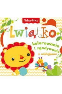 Fisher Price Kolorowanka podłogowa Lwiątko kolorowanie i zgadywanie z naklejkami