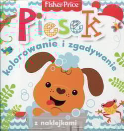 Fisher Price Kolorowanka podłogowa Piesek kolorowanie i zgadywanie z naklejkami
