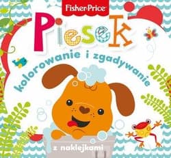 Fisher Price Kolorowanka podłogowa Piesek kolorowanie i zgadywanie z naklejkami