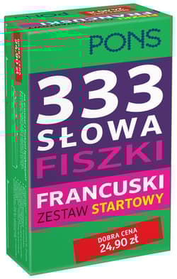 Fiszki na start PONS Język francuski 333 słowa - Opracowanie Zbiorowe